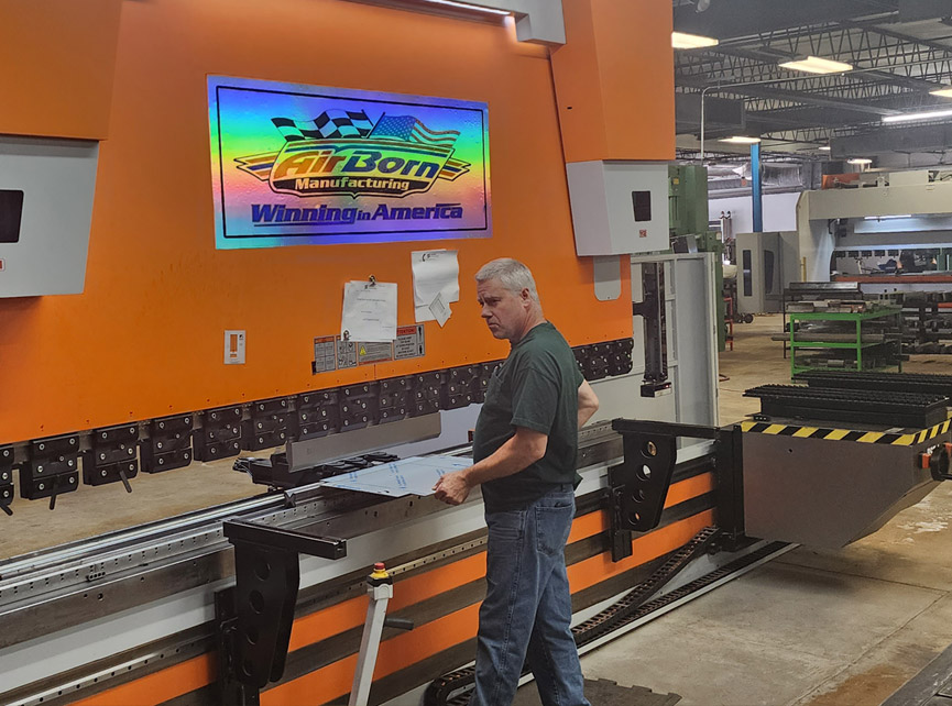 AirBorn Manufacturing CNC equipment used for precision metal parts.
